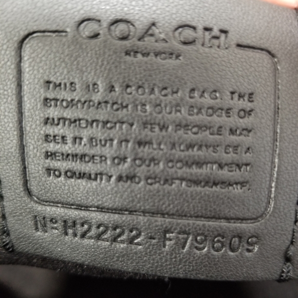 NWT! COACH BROWN/BLACK GALLERY TOTE AND CORNER ZIP WRISTLET WITH RED STRIPE - Picture 11 of 12